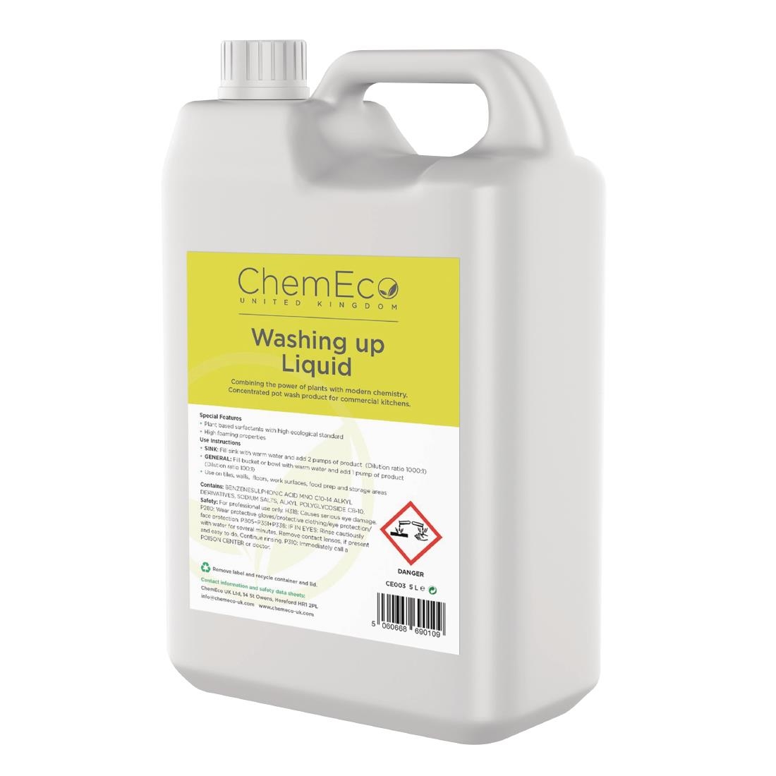 ChemEco Washing Up Liquid 5Ltr (Pack of 2)