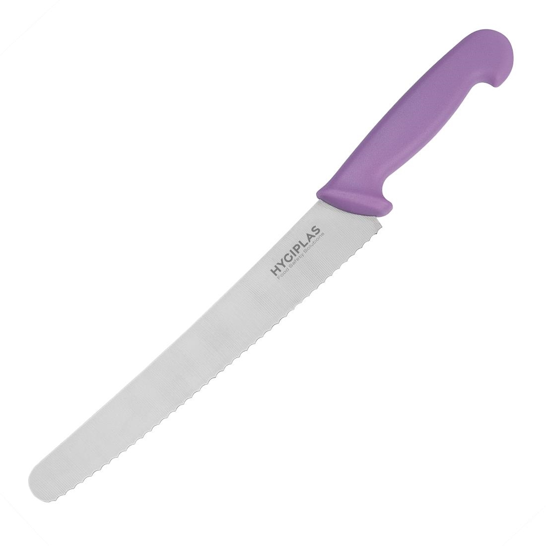 Hygiplas Serrated Pastry Knife Purple 25.4cm