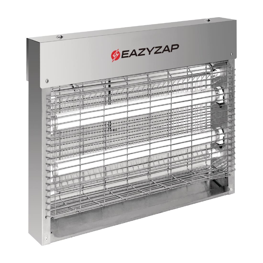 Eazyzap Brushed Stainless Steel LED Fly Killer 8W