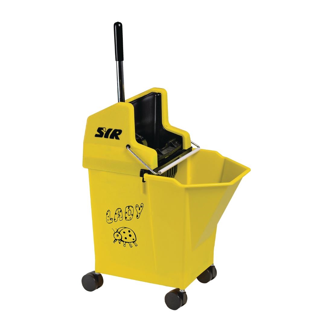 SYR NU Lady 2 Combine System Mop Bucket and Wringer 9Ltr Yellow