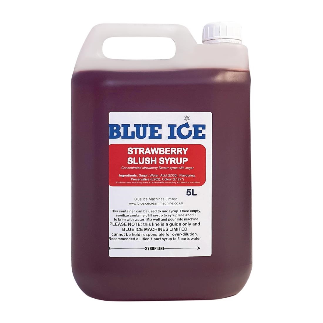 Blue Ice Slush Mix Strawberry Flavour 5Ltr