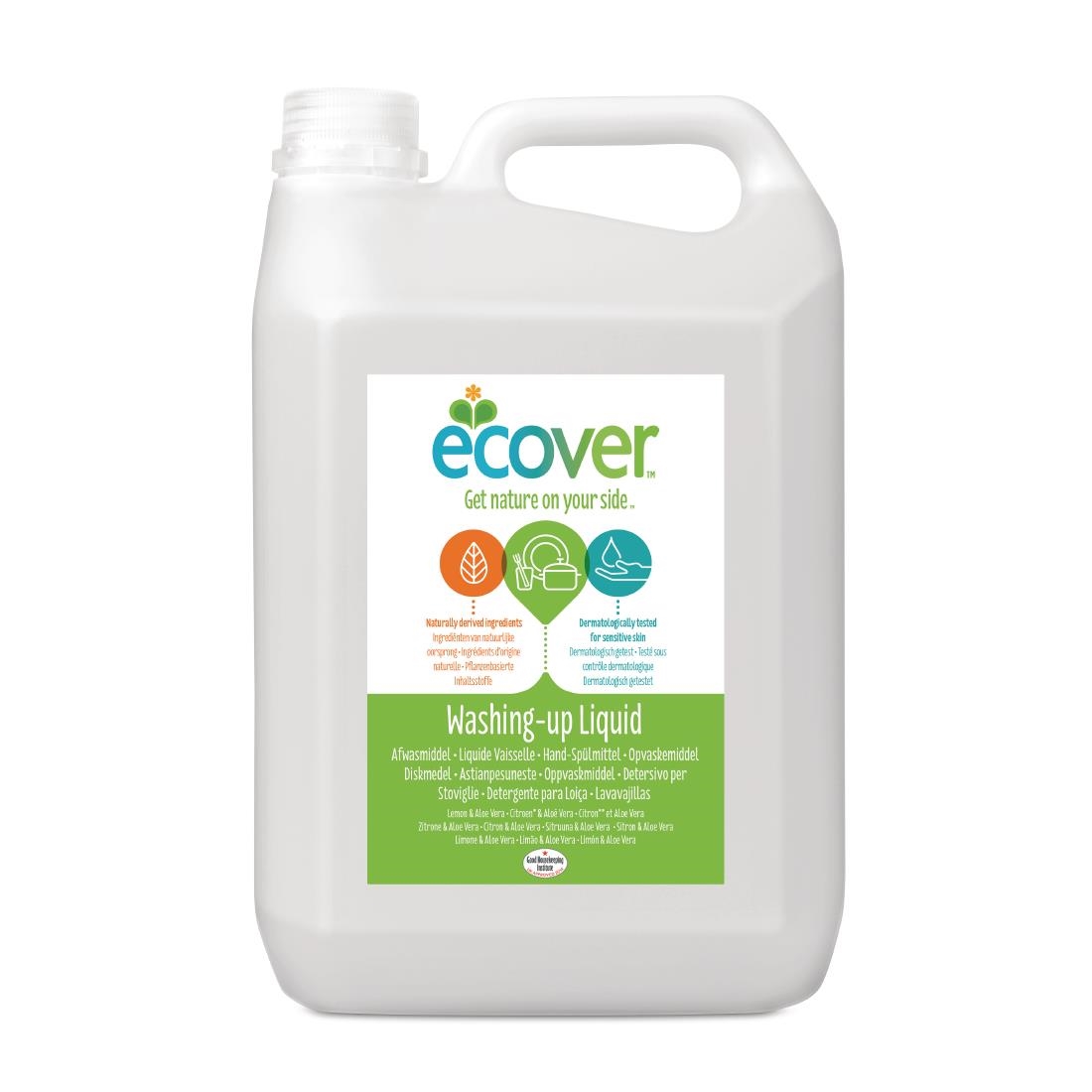 Ecover Lemon and Aloe Vera Washing Up Liquid Concentrate 5Ltr