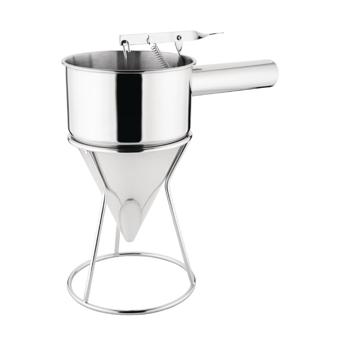 Vogue Stainless Steel Piston Funnel 1.3ltr