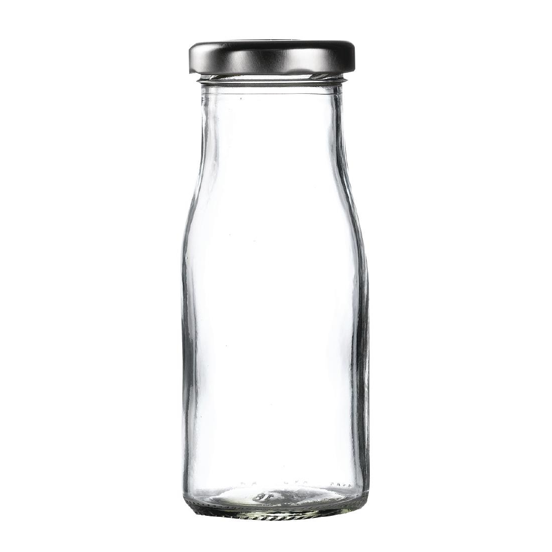 Silver Cap for Mini Milk Bottles (Pack of 18)