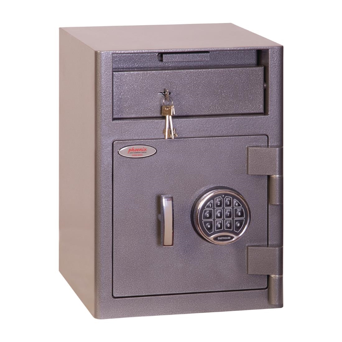 Phoenix Cash Deposit Drop Safe Graphite Grey 47Ltr 3K