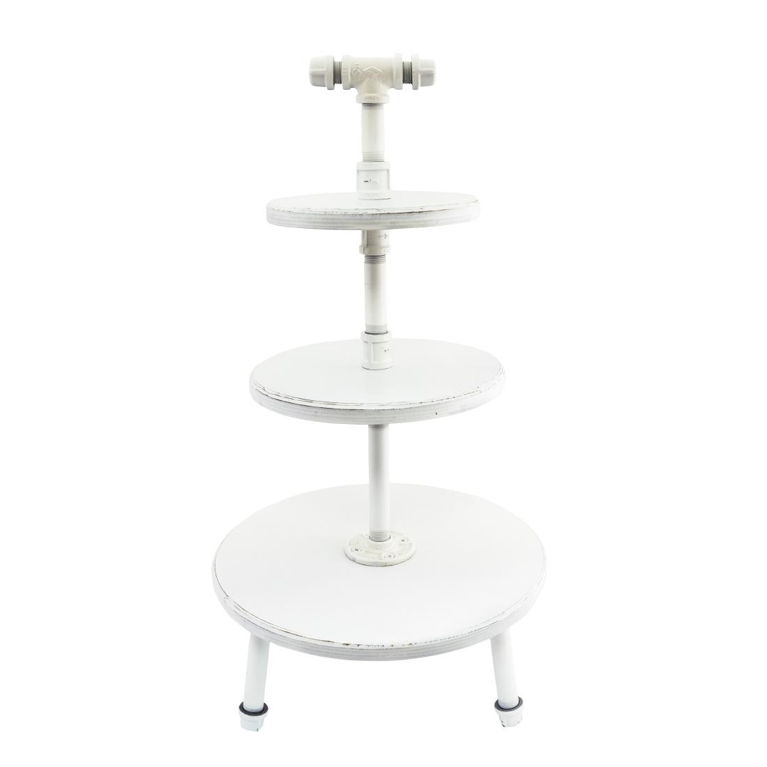 Steelite Aged White Pipe Stand 3-Tier 355x674mm