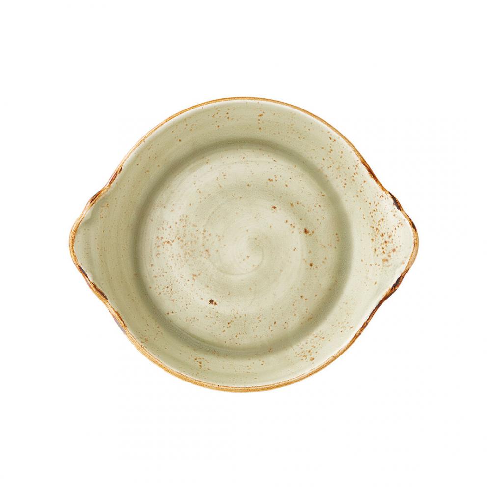 Craft Green Round Eared Dish 21.5cm (8 1/2) - 11310317 (Pack of 12)