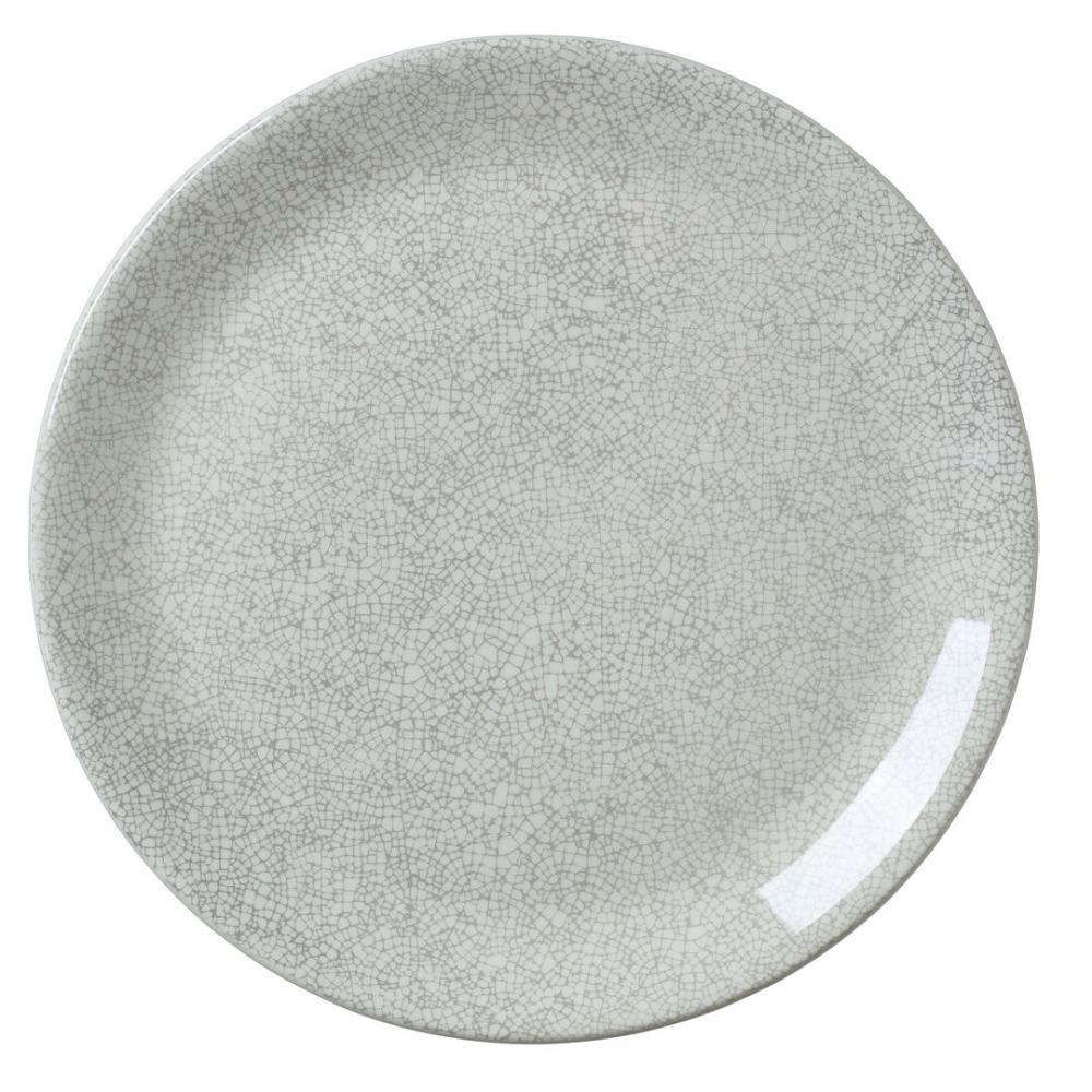 Ink Crackle Grey Coupe Plate 20.25cm (8) - 17610567 (Pack of 12)