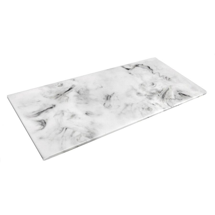 Fusion Carrera Marble Resin Rectangle Tile 60.9 x 27.9cm (24 x 11) - DWKFB2411CAR