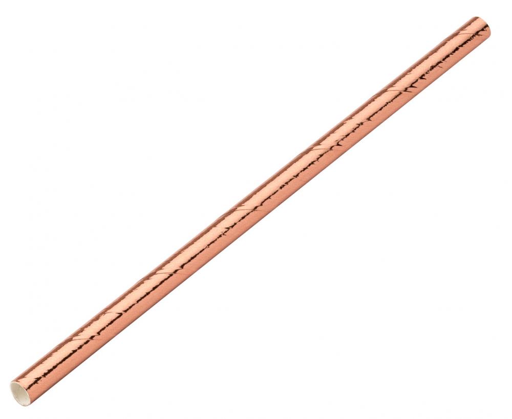 Paper Copper Cocktail Straw 5.5