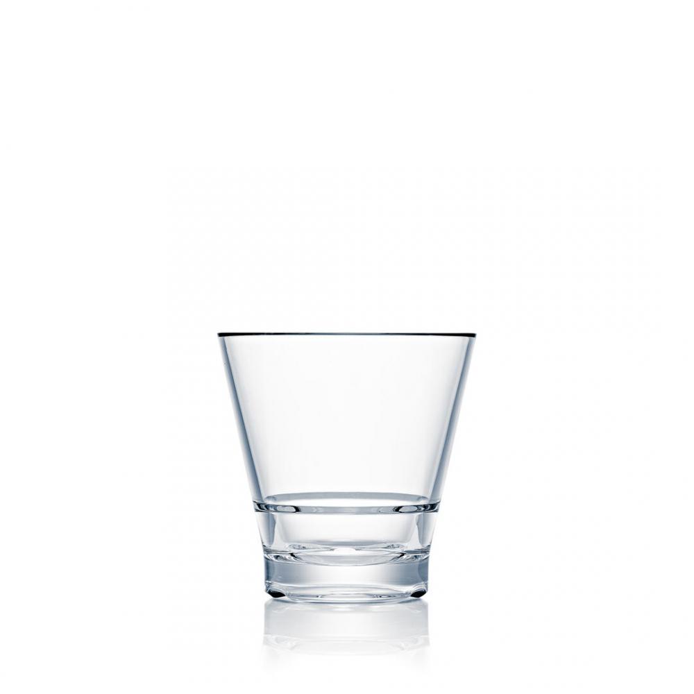 Capella Stack Clear Rocks 9.21cm H 26.6cl (3 5/8 9oz) - N710093 (Pack of 12)
