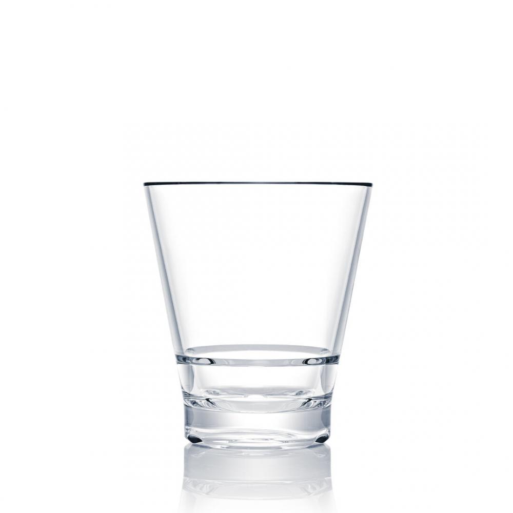 Capella Stack Clear Short Double Rocks 10.8cm H 41.4cl (4 1/4 14oz) - N720143 (Pack of 12)