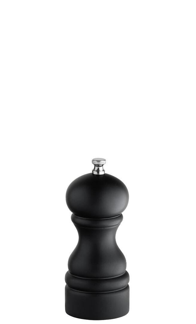 Black Wood Salt/Pepper Grinder 5 (13cm) - SP1006-000000-B01006 (Pack of 6)